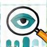 Icon representing industry analysis and insights